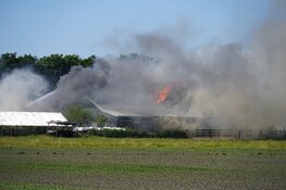 Grote brand bij zorgboerderij Schermerhorn