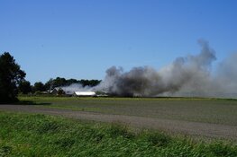 Grote brand bij zorgboerderij Schermerhorn