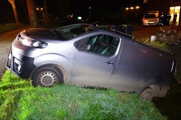 Bestelbus raakt van de weg in Ursem