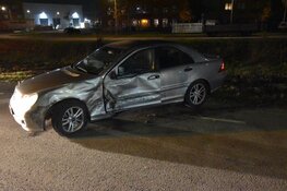 Zware schade na botsing in De Goorn. Automobilist aangehouden.