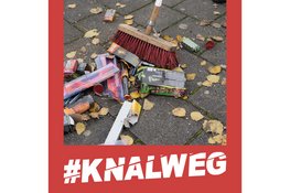 #Knalweg, Samen afsteken is samen opruimen