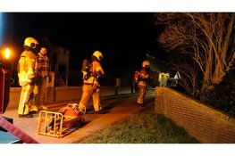 Middelbrand vanwege brand in schoorsteen in Oudendijk