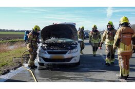 Autobrand op N194 bij Avenhorn