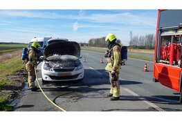 Autobrand op N194 bij Avenhorn
