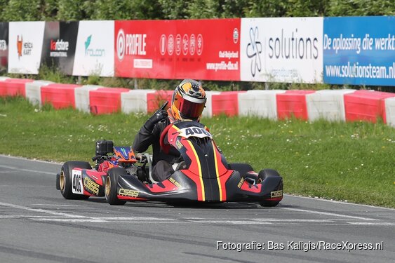 Reno Rolink verzilvert sterk optreden met dagoverwinning bij NK Karting