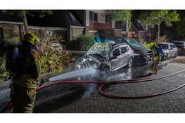 Auto uitgebrand aan de Meerval in Avenhorn