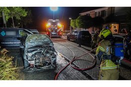 Auto uitgebrand aan de Meerval in Avenhorn