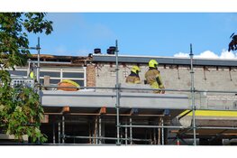 Ernstige wateroverlast in complex Scharwoude