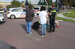 Wielrenner ten val: traumaheli ter plekke