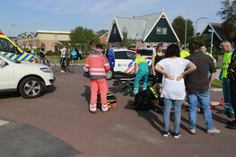 Wielrenner ten val: traumaheli ter plekke