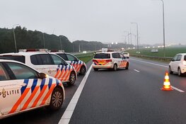 File door kettingbotsing op A7 bij Avenhorn voorbij