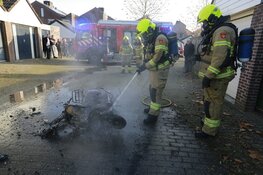 Scooter volledig uitgebrand in Obdam