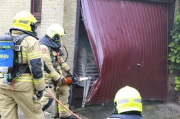 Brand in garage woning Avenhorn