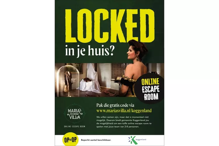 Gratis online escaperoom voor Koggenlandse jongeren
