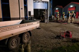 Brand in loods van timmerbedrijf in De Goorn