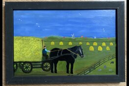 Schilderijen van Arie van Leijen te zien in Hensbroeker Kerk op Open Monumentendag